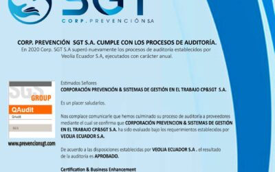 Corp. SGT S.A. Cumple con los procesos de auditoría